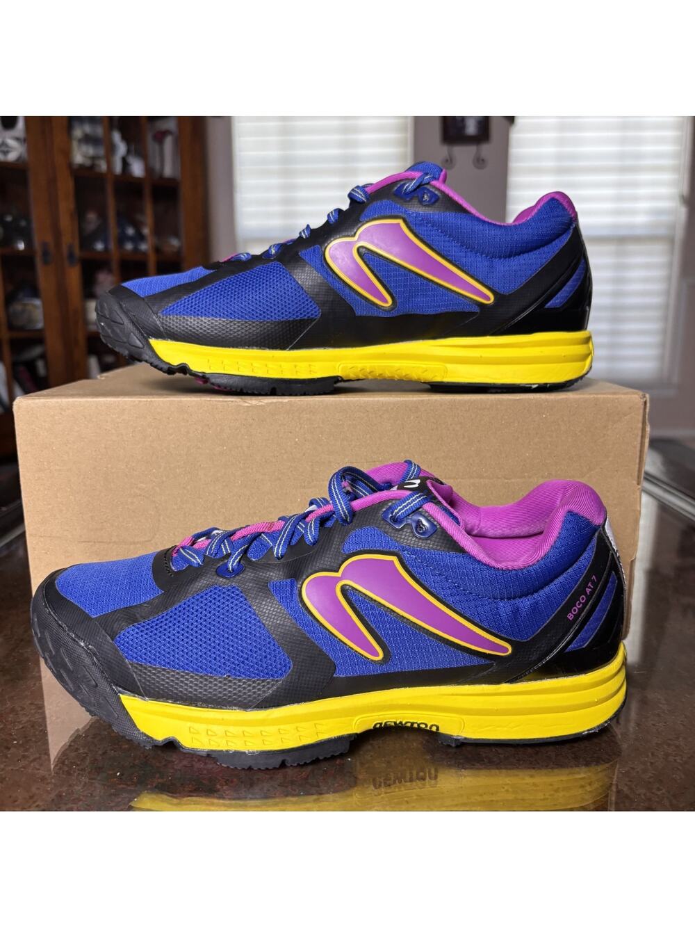 Newton Women’s Running Sneakers in Blue, Yellow, Purple